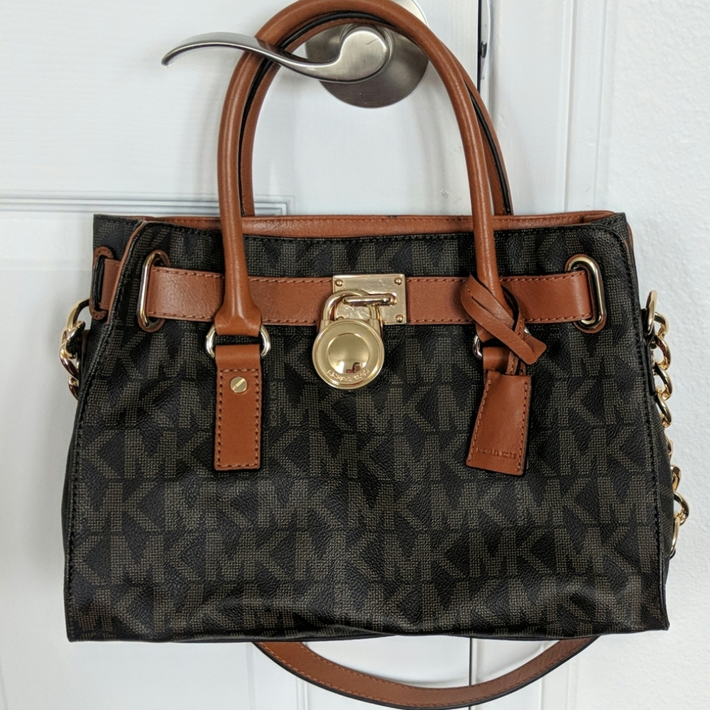 Michael Kors Hamilton MK Logo Satchel